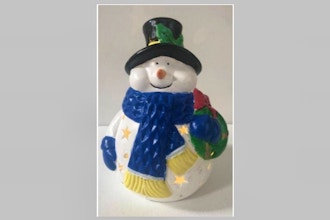 Paint Nite Innovation Labs: Ceramic Snowman with Led